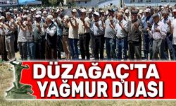 Düzağaç'ta yağmur duası yapıldı
