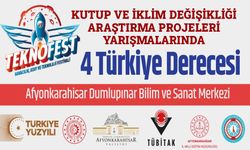 Afyon Dumlupınar BİLSEM'den 4 Türkiye derecesi daha