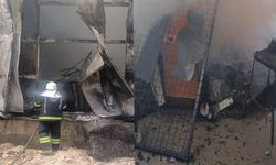 Sanayi sitesinde bir işletmede yangın çıktı
