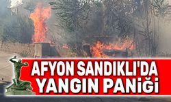 Afyon'da yangın paniği