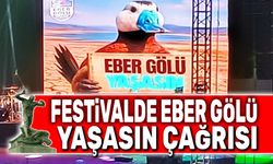 Festivalde Eber Gölü Yaşasın çağrısı