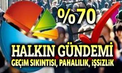 Halkın gündemi geçim derdi, pahalılık, işsizlik!..