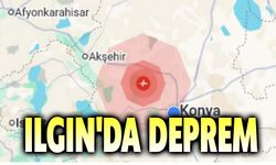 Konya ılgın'da hafif şiddetli deprem oldu