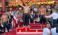 Afyonlu genç güreşçiden Kırkpınar'da büyük başarı!..