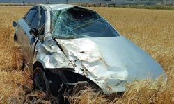 Afyon'da otomobil takla attı, 4 yaralı