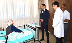 Kaymakam Uğuz'dan hastane ziyareti