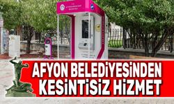 Afyon Belediyesinden 24 saat hizmet