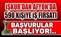 İŞKUR, Afyon'da 590 kişiyi istihdam edecek