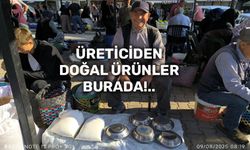 Üreticiden doğal ürünler Şuhut Pazarında