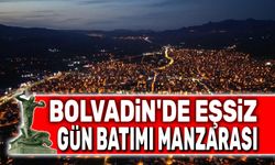 Bolvadin'de eşsiz gün batımı manzarası