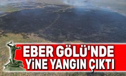 Eber Gölü'nde yine yangın çıktı