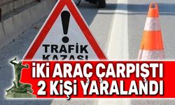 Afyon'da iki araç çarpıştı, 2 kişi yaralandı