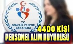 Gençlik ve Spor Bakanlığı, 4400 kişiyi istihdam edecek