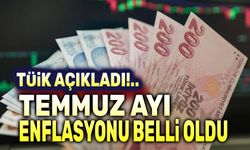 Temmuz ayı enflasyonu belli oldu