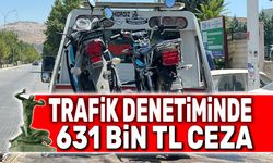 Trafik denetimlerinde 631 bin TL para cezası