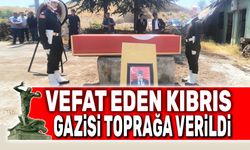 Vefat eden Kıbrıs gazisi son yolculuğuna uğurlandı