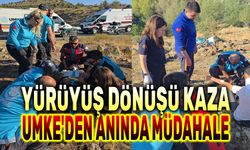 Zafer Yürüyüşü dönüşü kaza, UMKE'den anında müdahale