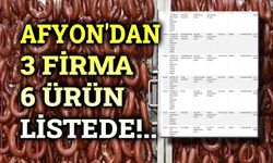 Sucukta Afyon'dan 3 firma ve 6 ürün!..