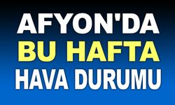 Afyon için bu hafta hava durumu