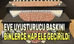 Afyon'da eve uyuşturucu baskını yapıldı, binlerce hap yakalandı