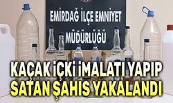 Kaçak içki imalatı yapıp satan şahıs yakalandı