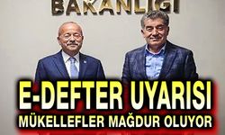 Mehmet Taytak'tan e-defter uyarısı