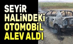 Seyir halindeki otomobil böyle yandı!..