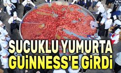 Sucuklu yumurta Guinness'e girdi
