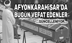 1 Aralık 2025 Afyon'da vefat edenler