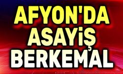 Afyon Polisi'nin bir haftalık asayiş raporu