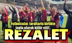 Eskişehirsporlu futbolcular, taraftarla birlikte toplu olarak küfür etti!..