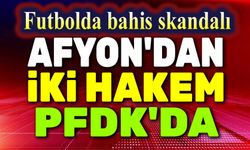 Afyon bölgesinden iki hakem PFDK'da