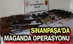 Sinanpaşa'da maganda operasyonu!..