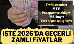 2026 yılı ceza, harç ve vergiler belli oldu