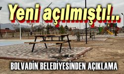 Bolvadin'de yeni açılan parkı tahrip ettiler!..