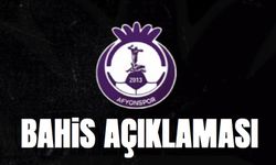Afyonspor Kulübü’nden bahis açıklaması!..