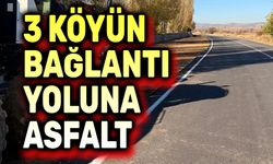 3 köyün bağlantı yolu asfaltlandı