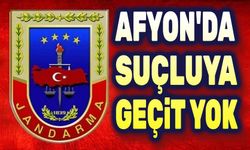Afyon'da Jandarma'dan suça geçit yok
