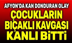 Çocukların bıçaklı kavgası kanlı bitti