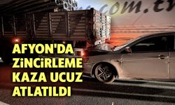 Afyon'da zincirleme kaza: Allah korudu