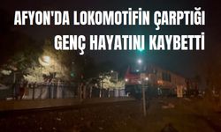 Afyon'da trenin çarptığı genç öldü