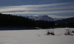 Akdağ Tabiat parkından kış manzaraları