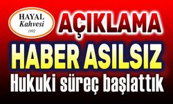 Hayal Kahvesi Afyon'dan açıklama: İddialar asılsız