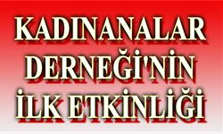 Afyon Kadınanalar Derneği'nden ilk etkinlik