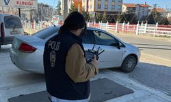 Şuhut'ta dron destekli trafik denetimi