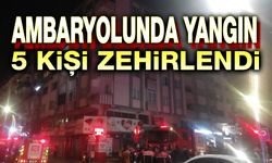 Ambaryolunda bir binada yangın çıktı