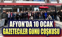 Afyon'da 10 Ocak Gazeteciler Günü coşkusu!..