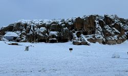 Afyon İhsaniye'de yoğun kar yağışı
