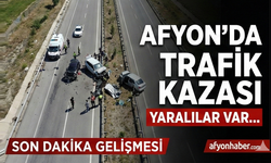 Sandıklı'da kaza, sürücü yaralandı