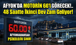 Afyon'da motorin 60'ı görecek!..